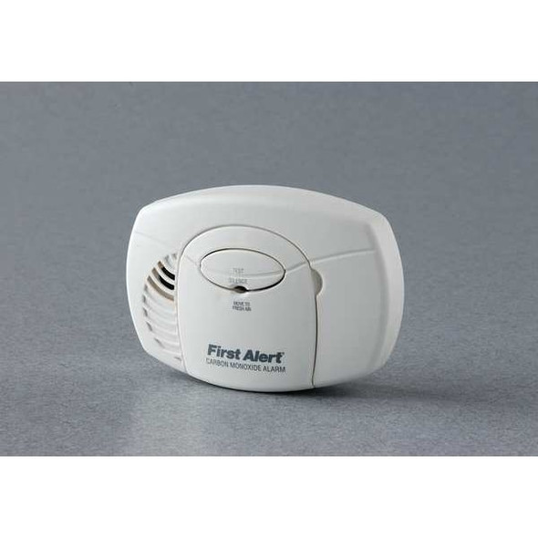 Carbon Monoxide Alarm, 85 dB at 10 ft, (2) AA Batteries, Electrochemical Battery Backup: No