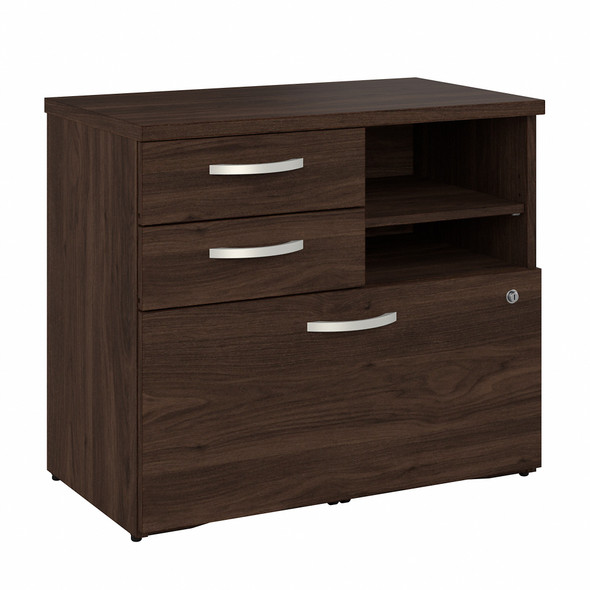 Bush Business Furniture Studio C Office Storage Cabinet with Drawers and Shelves SCF130BWSU