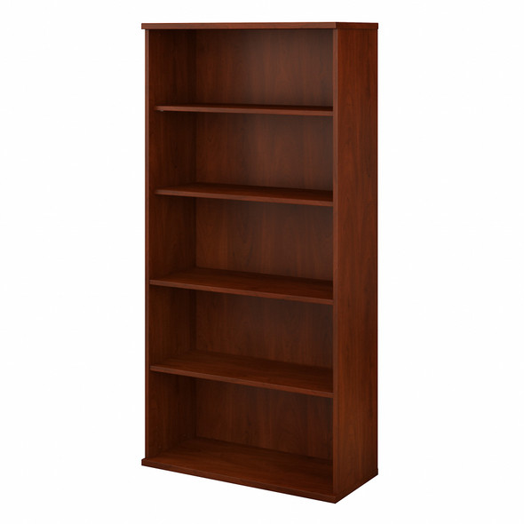 Bush Business Furniture Studio C 5 Shelf Bookcase in Hansen Cherry SCB136HC-Z