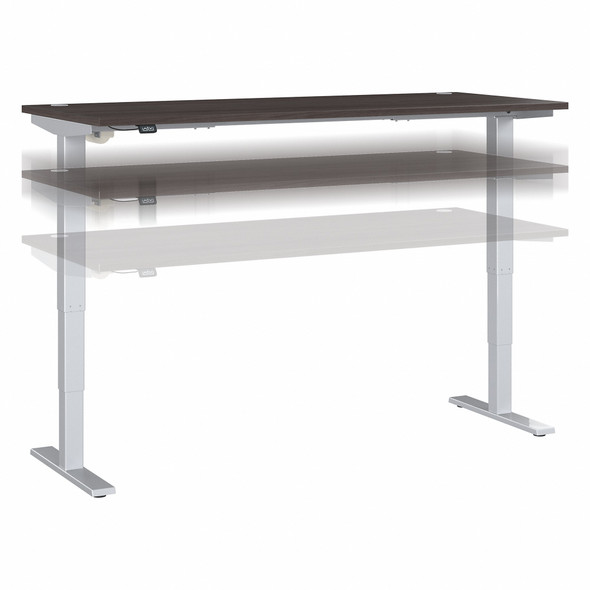 Move 40 Series by Bush Business Furniture 72W x 30D Electric Height Adjustable Standing Desk M4S7230SGSK