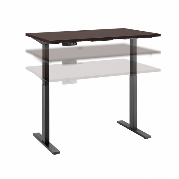 Move 60 Series by Bush Business Furniture 48W x 24D Height Adjustable Standing Desk M6S4824MRBK