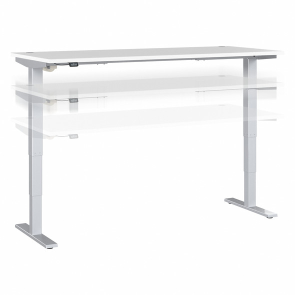 Move 40 Series by Bush Business Furniture 72W x 30D Electric Height Adjustable Standing Desk M4S7230WHSK
