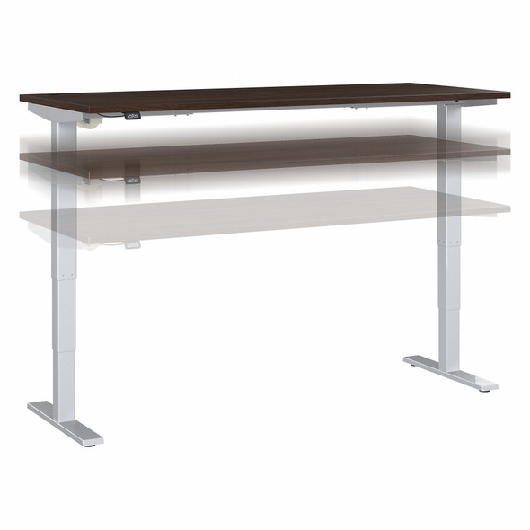 Move 40 Series by Bush Business Furniture 72W x 30D Electric Height Adjustable Standing Desk M4S7230BWSK