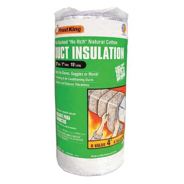 Frost King Duct Insulation,Cotton,15 ft. L CF55