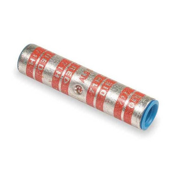 Abb Crimp Wire Connector, 250 kcmil Max, Red, None Insulation, 35 kV 60554