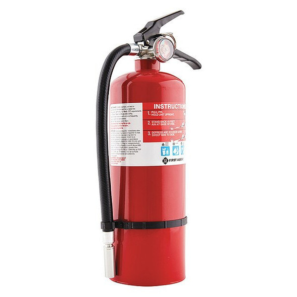 First Alert Fire Extinguisher,Rechargable,3A:40B:C PRO5 First Alert Fire Extinguisher,Rechargable,3A:40B:C PRO5