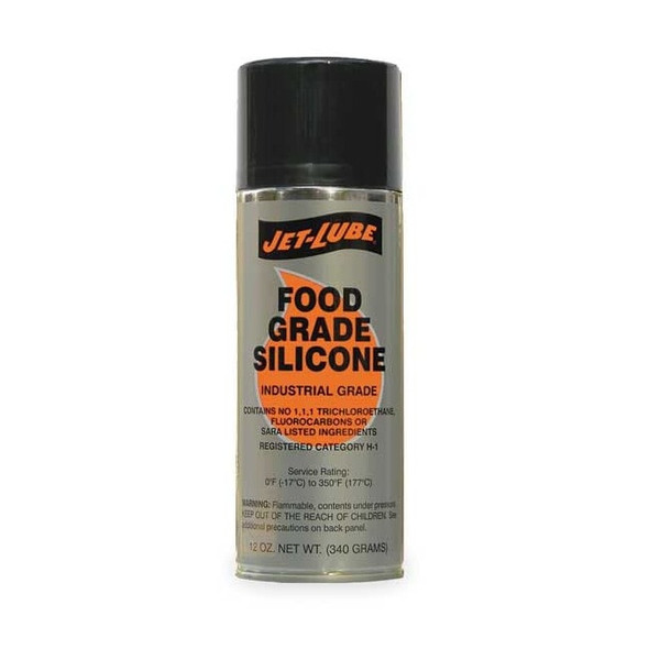 Jet-Lube Food Grade Silicone Lubricant, 12 oz, Aerosol, 50641