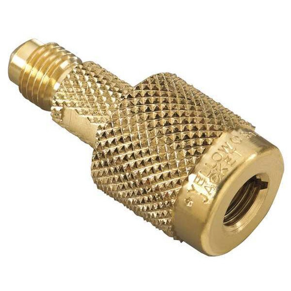 Yellow Jacket Quick Coupler,Low Loss,1/4 In MxF,0 Deg 19109