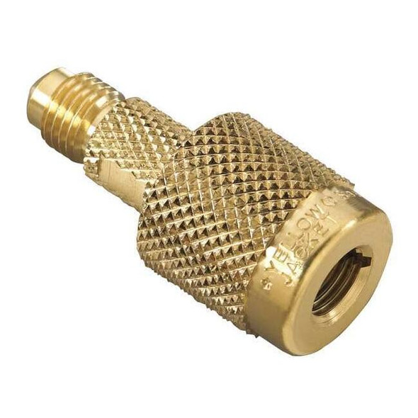 Yellow Jacket Coupler,180 Deg,3 1/2 in L,Brass,800 psi 19109