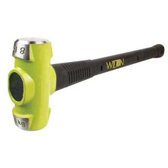 Wilton Sledge Hammer,8 lb.,38 In,Rubber/Steel 20836