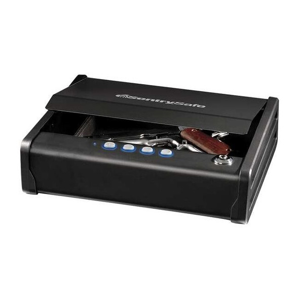 Pistol Safe, Electronic Lock, 11.9 lbs, 0.08 cu ft, Not Rated, Pistol