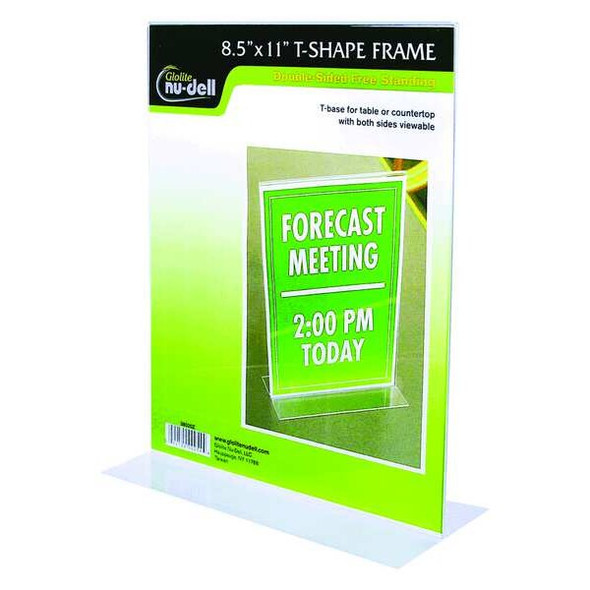 Manufacturer Varies Sign Holder, Freestandng, 8-1/2x11, Acrylic 38020