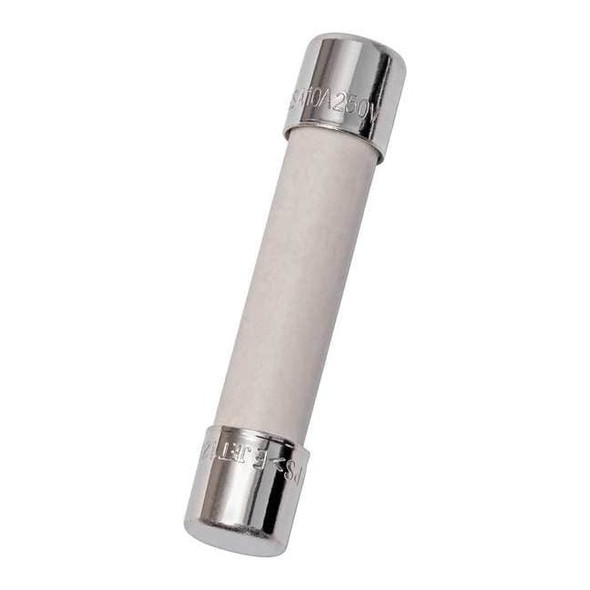Mersen Ceramic Fuse, 10A, 10kA at 125V AC, 750A at 250V AC, 5 PK GSA10