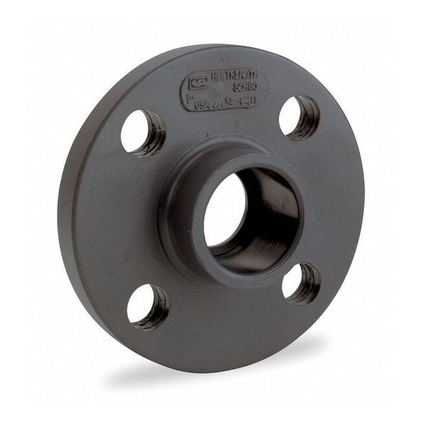 CPVC Solid Flange, Schedule 80, 1" Pipe Size, Socket