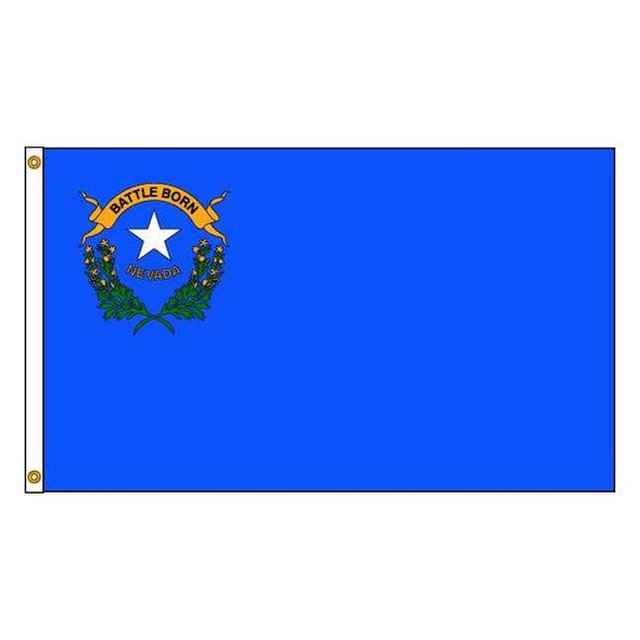 Annin Flagmakers Nevada Flag,5x8 Ft,Nylon 143380
