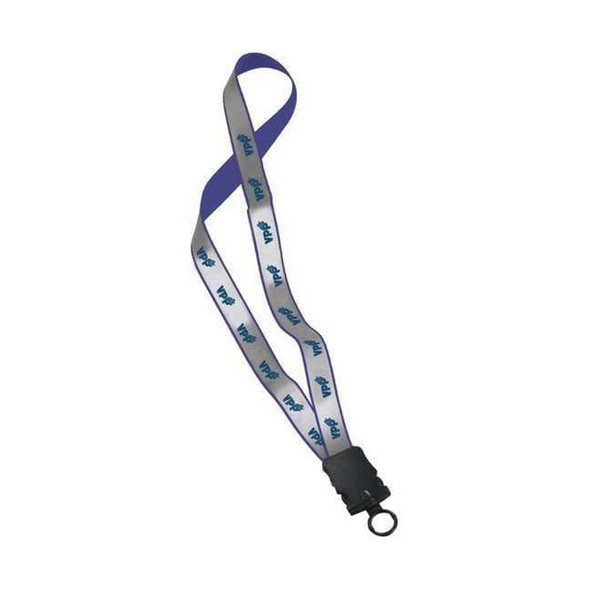 Quality Resource Group Breakaway Lanyard,16 in. H,Blue,PK10 VLY16