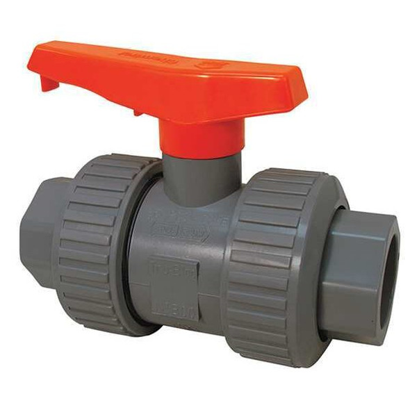 Chemtrol Manual 2-Way Ball Valve,Socket,PVC MA930U8 Chemtrol Manual 2-Way Ball Valve,Socket,PVC MA930U8