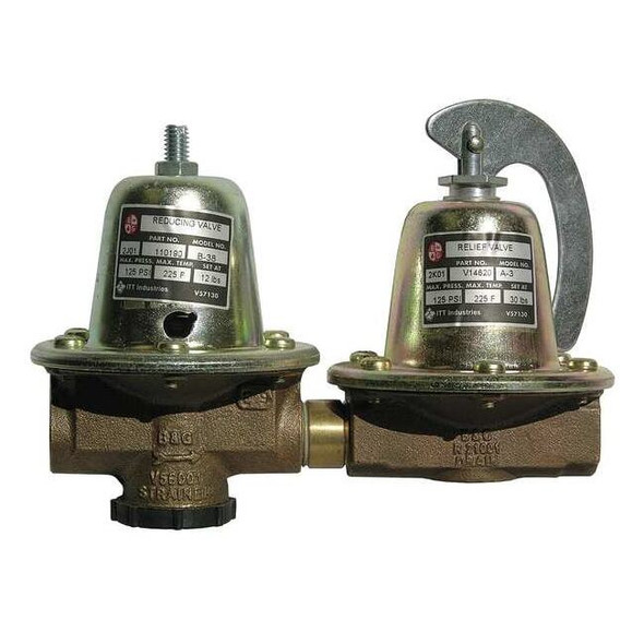 Bell & Gossett Water Pressure Reducing Valve,1/2 In. 110199LF