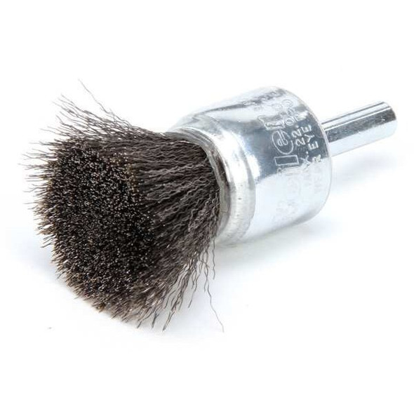 Weiler Crimped Wire End Wire Brush, Coated Steel 96112