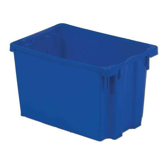 Hang & Stack Storage Bin, Plastic, Red, 6 1/4 in H, 13 in W, 20 1/8 in L