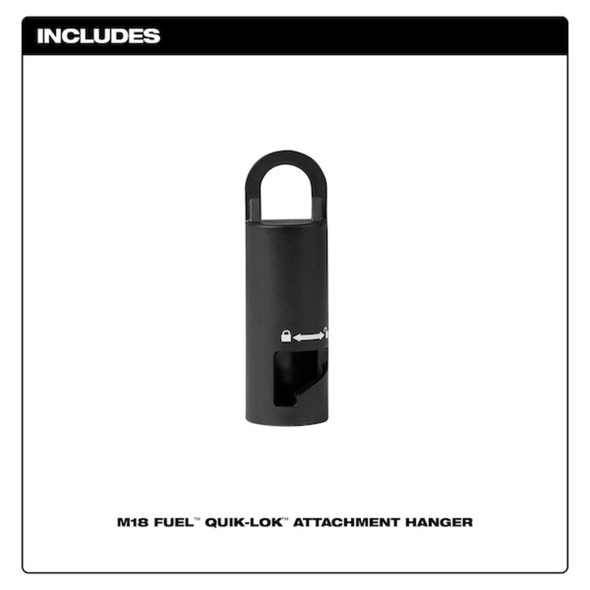 Milwaukee Tool Attachment Hanger,1 3-8" L 49-16-2784