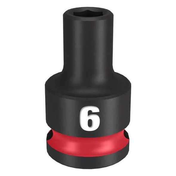 6mm SHOCKWAVE Impact Duty 3/8 in. Drive Standard 6 Point Impact Socket