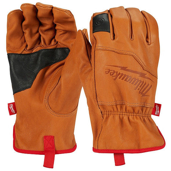 Milwaukee Tool Goatskin Leather Gloves - S,PR 48-73-0010