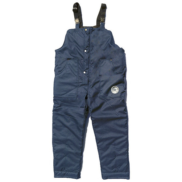 92001 Bib Overalls, Nylon, 10 oz Fabric Weight, 32 in Inseam, Navy, M