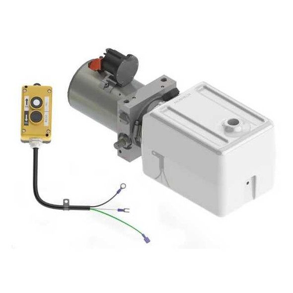 Monarch HPU,1 Stage,1 gal.,1.6 kW,2.5 gpm,12VDC M-3554-0157