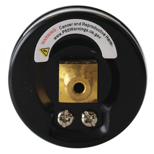 Winters Pressure Gauge,2" Dial Size,Black PEM1408-CD