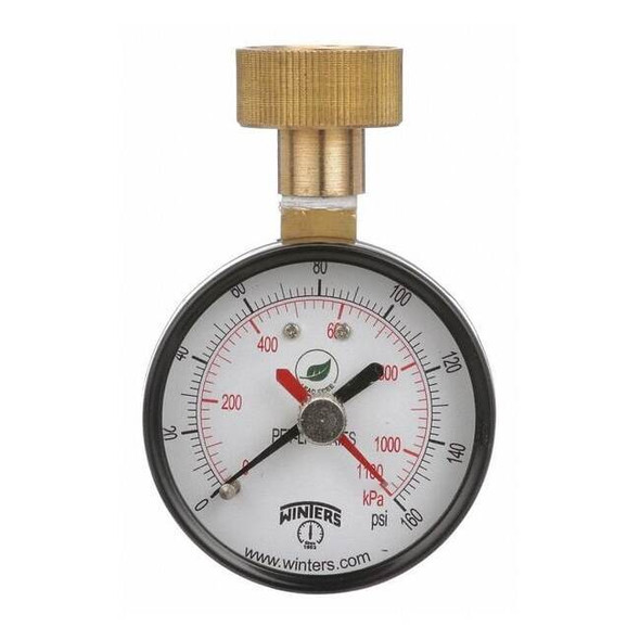 Winters Lead-Free Pressure Gauge,  +/-3-2-3%, Bl PETM213LF