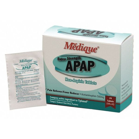 Manufacturer Varies Pain Relief,Tablet,500mg Size,PK24 17564