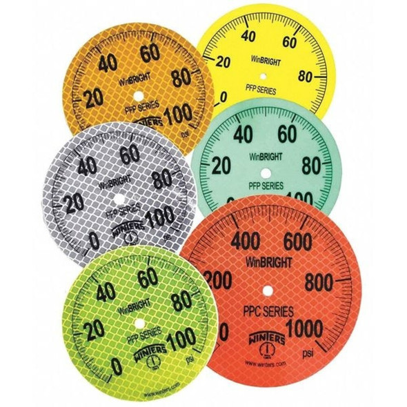 Industrial Pressure Gauge, 0 to 100 psi, 4 in Dial, 1-4 in NPT, Bottom Location  PFP604WBW