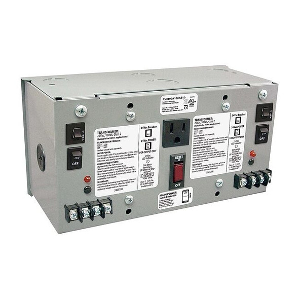 Class 2 Transformer, 100 VA, NEMA 1, 24V AC, 120V AC