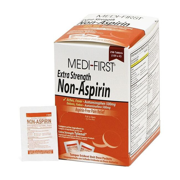 Medi-First Extra Strength Non-Aspirin, 500mg, PK250 80448