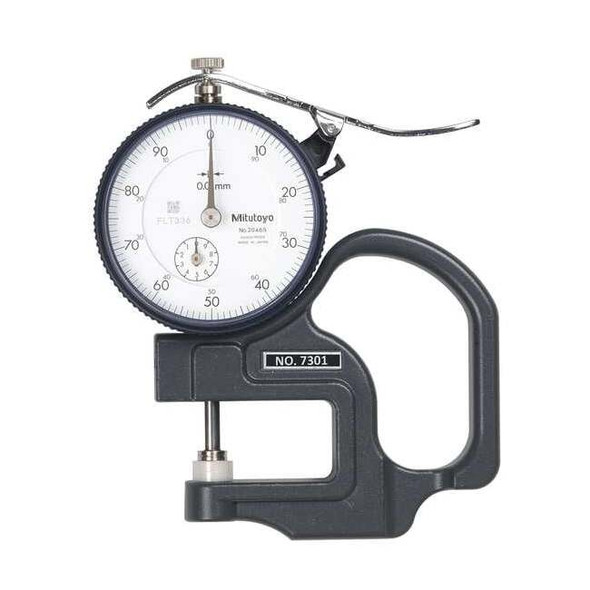 Mitutoyo Dial Thickness Gauge,Accuracy +/-0.015mm 7301A