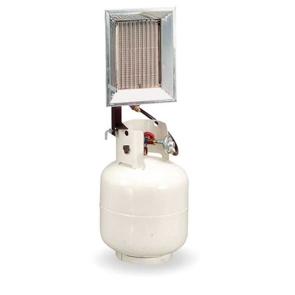 Portable Gas Tank-Top Heater, LP, Manual Pilot, 10 1-6 in Wx 4 1-2 in L  P-16T