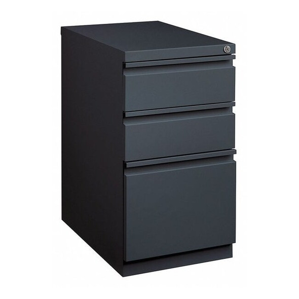 Hirsh 15" W 3 Drawer Desk Pedestal, Black,  Letter 19303