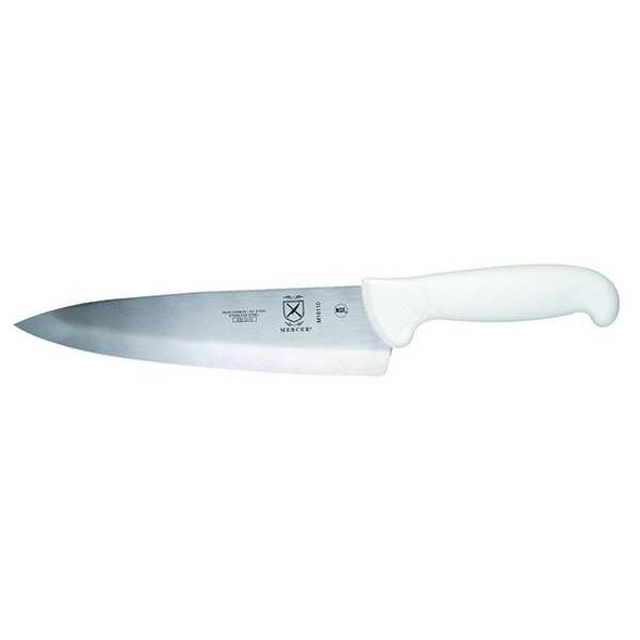 Mercer Cutlery Chef/Utility Knife,8" Blade,White Handle M18110 Mercer Cutlery Chef/Utility Knife,8" Blade,White Handle M18110