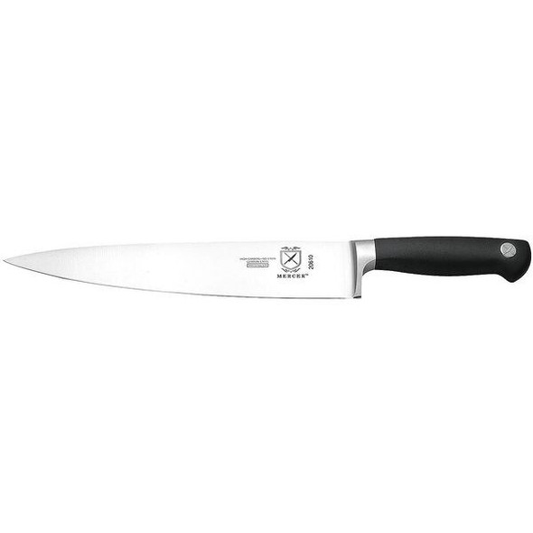 Mercer Cutlery Chef Knife,10 in Blade,Black Handle M20610 Mercer Cutlery Chef Knife,10 in Blade,Black Handle M20610