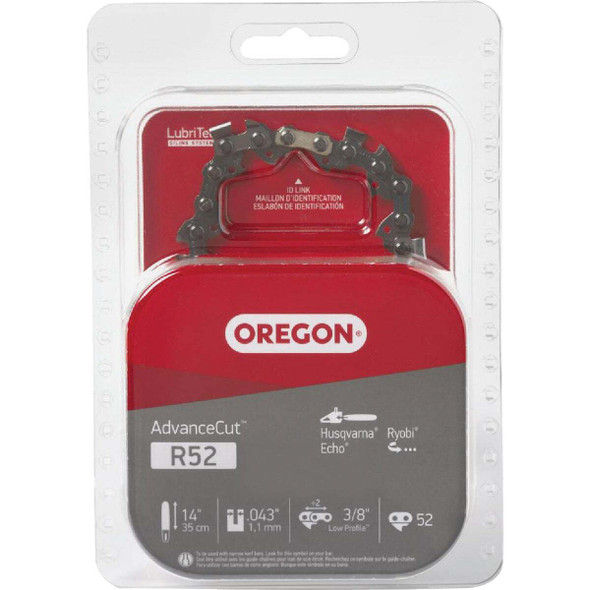 Oregon AdvanceCut 14 In. 52-Link 0.043 In. ga Chainsaw Chain R52