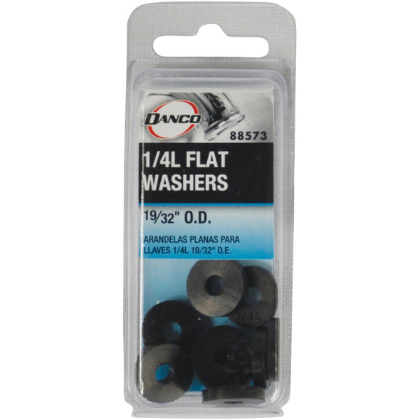 Danco 19/32 In. Black Flat Faucet Washer (10 Ct.)