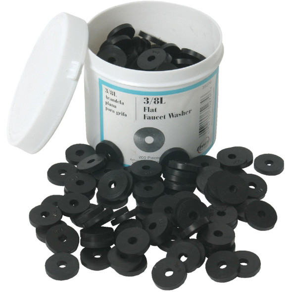 Danco 11/16 In. Black Flat Faucet Washer (200 Ct.) 35274