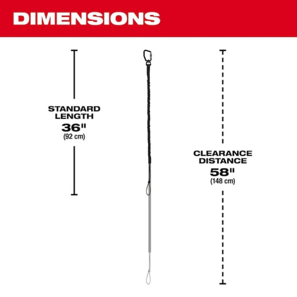 Milwaukee Tool 15lb. Locking Tool Lanyard 48-22-8815