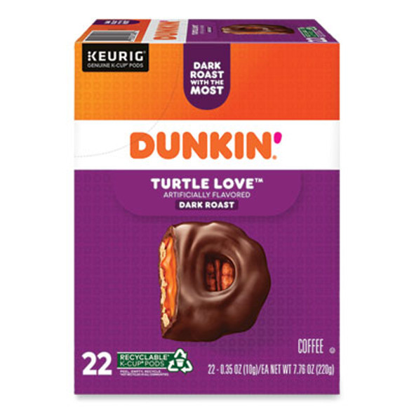 Dunkin\\'® K-Cup Pods, Turtle Love Coffee, 22/Box 5000367615