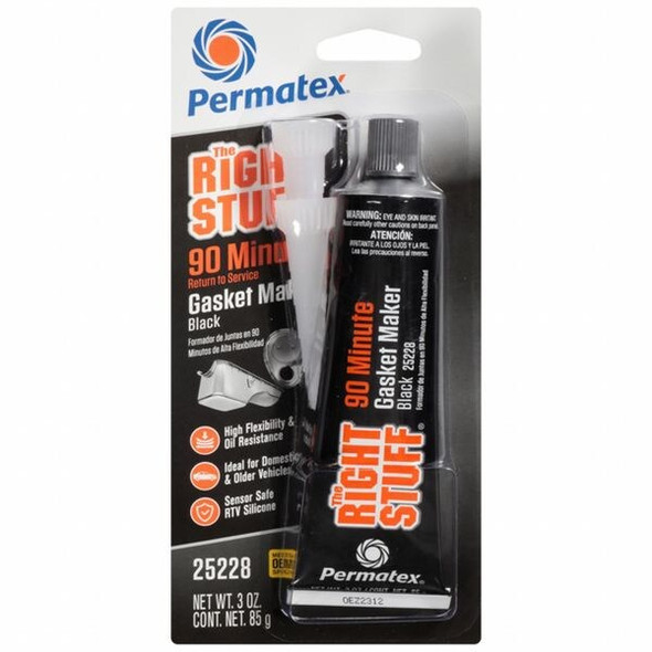 Permatex Gasket Sealant,3 oz,Black 25228 Permatex Gasket Sealant,3 oz,Black 25228