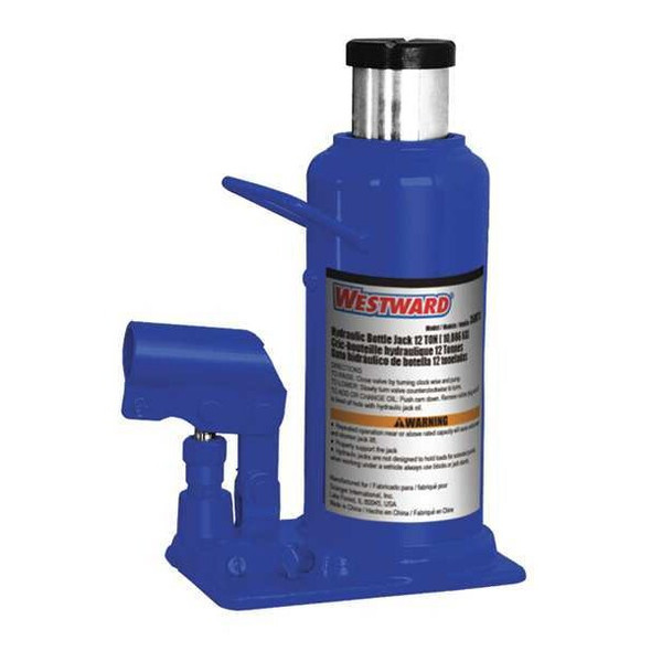 Westward Bottle Jack,12 Tons,9-1/2in.L 35MT11