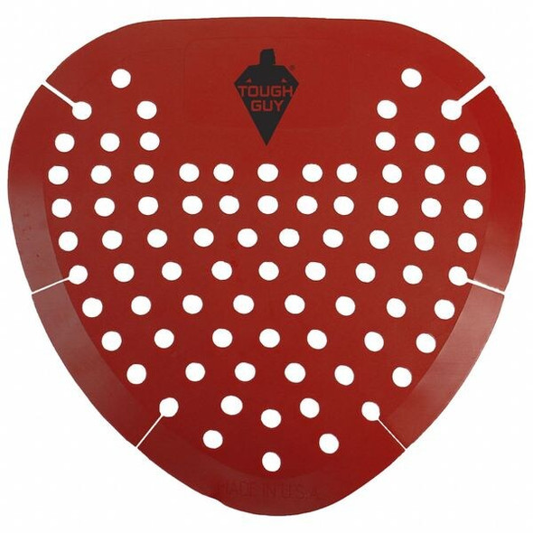 Tough Guy Deodorant Urinal Screen,Red,Box,PK12 796N01
