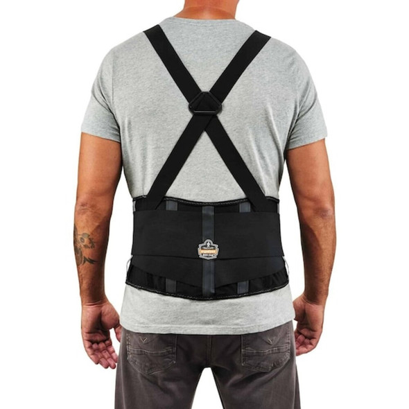 Ergodyne Back Support,Black,Spandex,4XL 2000SF