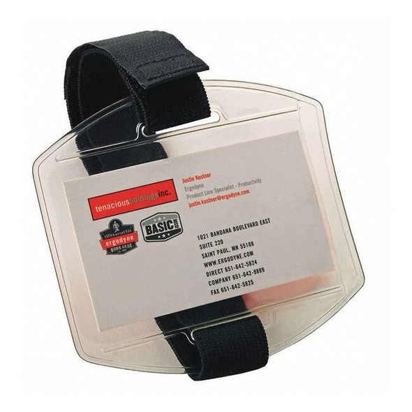Ergodyne Arm Band Badge Holder,4 1/2 inH 3386